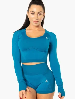 Electra Seamless Long Sleeve Crop Top