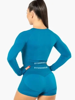 Electra Seamless Long Sleeve Crop Top