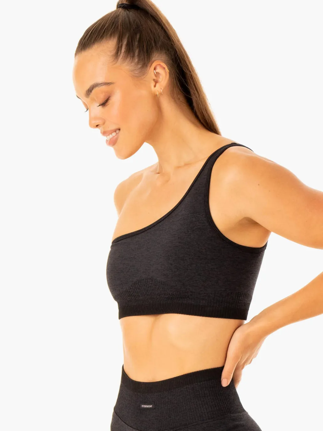 Excel Seamless One Shoulder Sports Bra