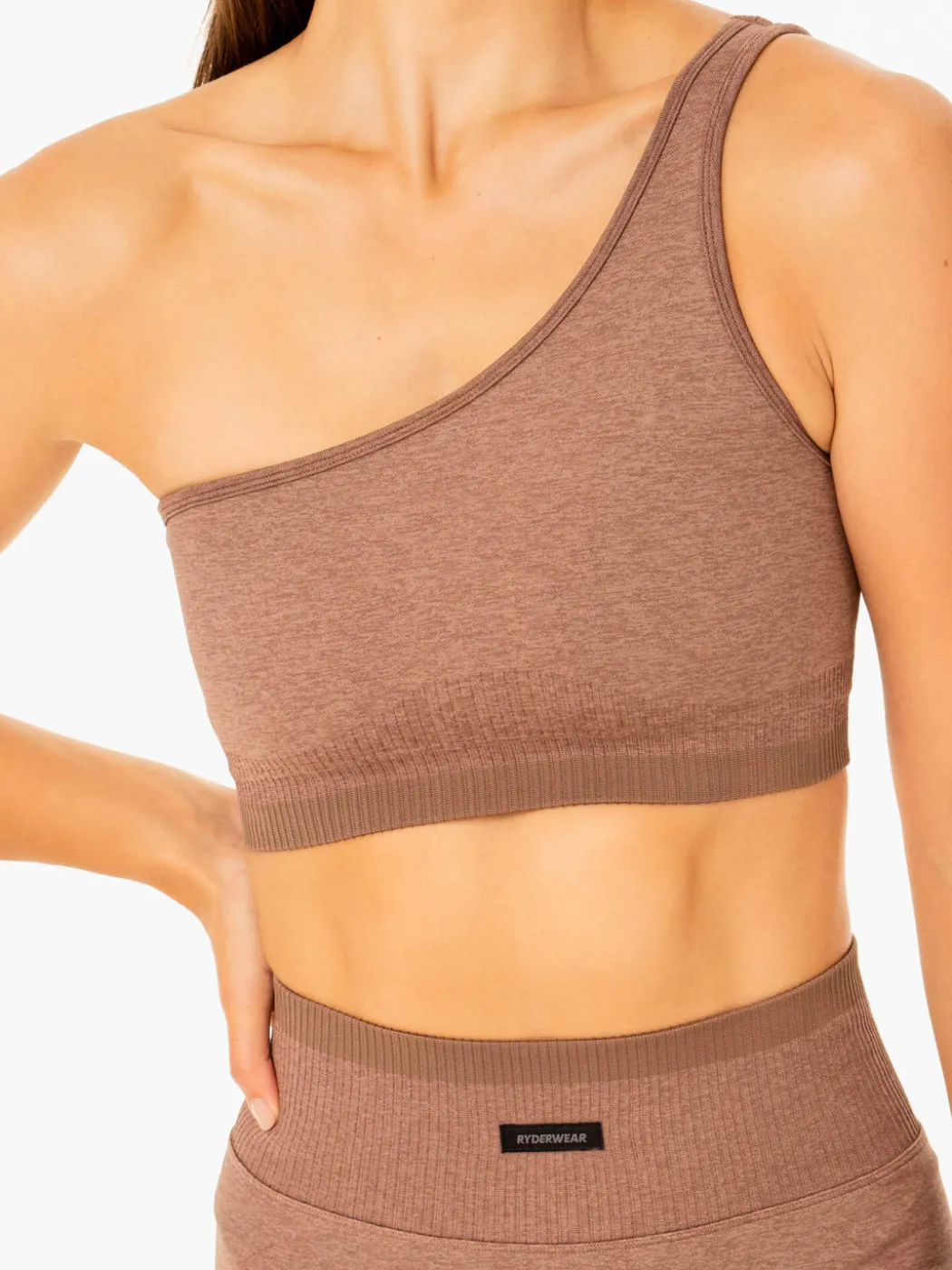 Excel Seamless One Shoulder Sports Bra