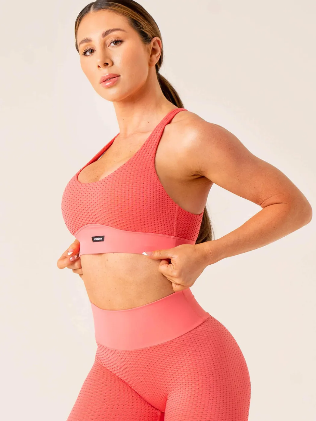 Honeycomb Seamless Sports Bra
