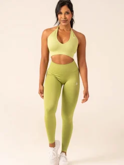 Lift Rib Seamless Halter Sports Bra