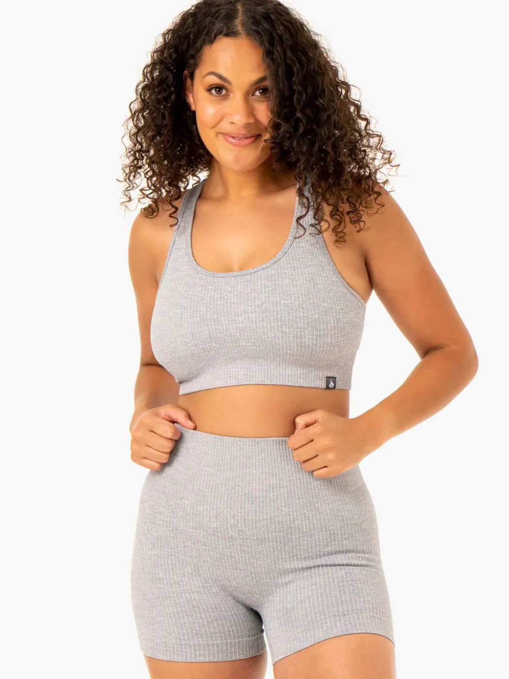 Rib Seamless Sports Bra