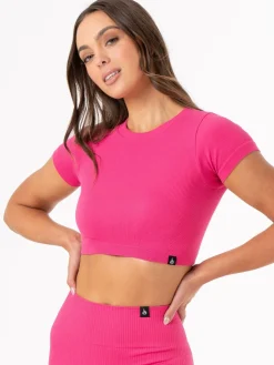 Rib Seamless T-Shirt