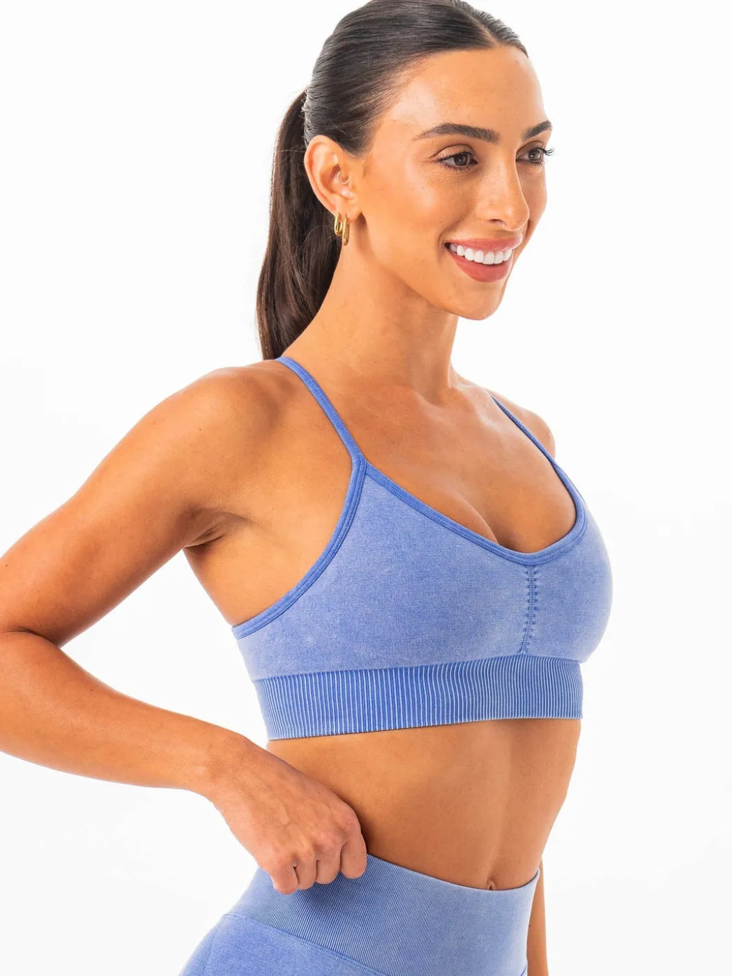Stonewash Seamless Sports Bra