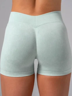 Stonewash Seamless V Back Shorts