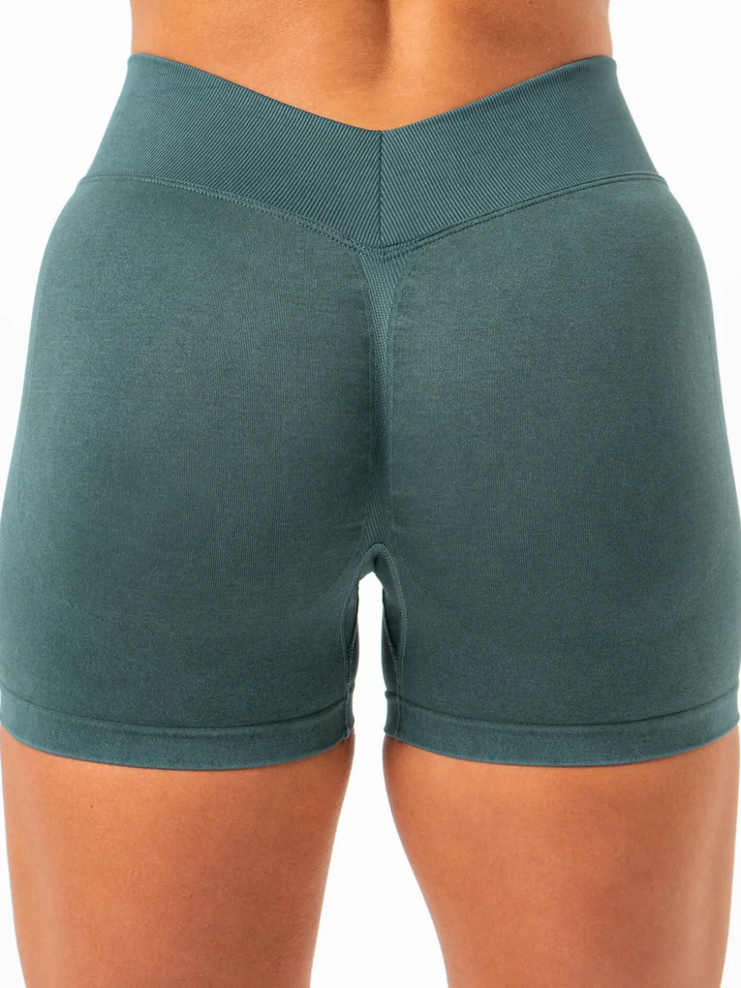 Stonewash Seamless V Back Shorts