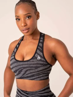 Zebra Seamless Sports Bra